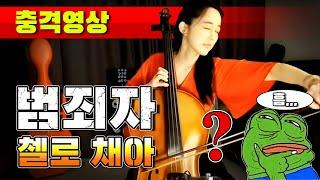 [충격영상] 범죄자 첼로채아! 가짜 연주 대폭로!!!