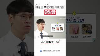 여성을 위협하는 3대 여성암 '유방암' #shorts #국제성모병원