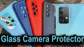 Samsung Galaxy Case with Camera Lens Tempered Glass Protector
