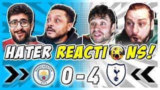 MAN CITY & SPURS RIVALS & HATERS REACTION TO MAN CITY 0-4 TOTTENHAM |  FAN REACTIONS