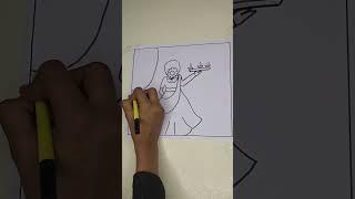 Beautiful Diwali Drawing Easy | Diwali Scenery Drawing | #shorts #art #diwali #scenery #viral