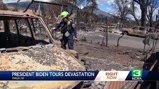 Biden tours Maui wildfire damage, full scope of destruction still not clear