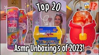 MY TOP 20 *BEST* ASMR MYSTERY UNBOXING VIDEOS OF 2023! *THE ULTIMATE COMPILATION*| Rhia Official