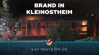 Brand in Kleinostheim: Mehrere Gasflaschen explodieren
