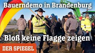 Bauerndemo in Brandenburg: Bloß keine Flagge zeigen | DER SPIEGEL