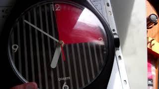 QUARTZ M-100 LIN DX 80's swatch wall clock look like