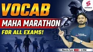 VOCAB का Maha Marathon for AFCAT 2023 | For AFCAT/CDS Exam 2023 | By Navin Iyer