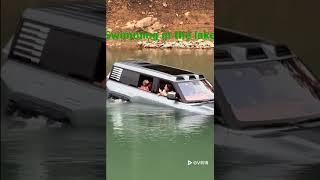 BYD U8，A new energy SUV driving in the lake and deep river. U8 vs Tesla Cybertruck，which do you like