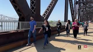 USACE Louisville District STEP UP FOR SAAM walk across Big Four Bridge