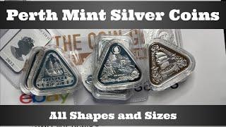 Perth Mint Silver Coins - All Shapes & Sizes