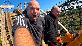 Riding Megafobia for 90 MINUTES at Oakwood Theme Park in July 2024 | VLOG