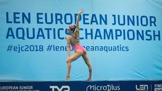 Kate Shortman | Solo Free Final | European Junior Championships 2018