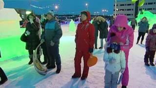 В Лабытнанги открылся ледовый городок