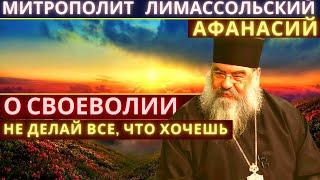 О своеволии. Не делай все, что хочешь. Митрополит Лимассольский Афанасий.