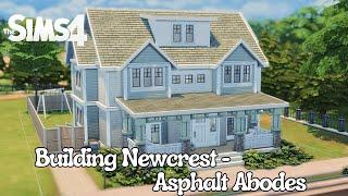 Asphalt Abodes Suburban House | The Sims 4 Stop Motion Build | Building Newcrest EP 1