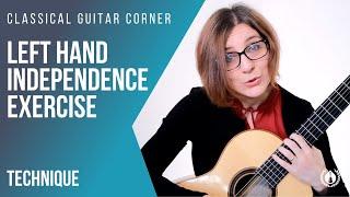 Left Hand Independence Exercise for guitar by Nicoletta Todesco