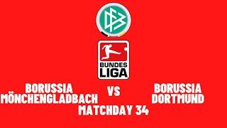 Fußball-Bundesliga 2025/2026 (Matchday 34) : Borussia Mönchengladbach vs Borussia Dortmund