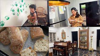 Remembering Good Old Days with Anusha & Kids - Making Ciabatta Bread From Scratch