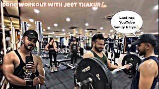 Gym workout with @Jeetthakur  kaffi maza aya aj