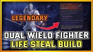 This LEGENDARY Sword Makes Dual Wield Fighter AMAZING in Dungeonborne! The Ultimate Life Steal Build