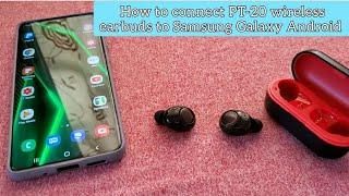 how to setup wireless Bluetooth earbuds on Samsung Android phone