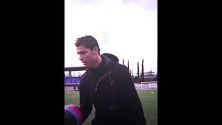 Ronaldo Teaching Kids How To Dribble Defenders  #ronaldo #football #defender #shorts