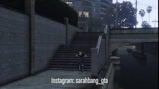 GTA V BMX - A simple clean bunny hop over staircase