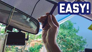 DIY : Easy way to hide your dashcam wire perfectly! (without open A-pillar)