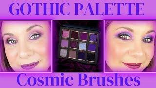 2 looks! Cosmic Brushes' Gothic palette!  Is this the pinnacle of all purple palettes?