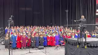 2023 ILMEA All-State Concert (choir) - Abide with Me.  William H. Monk, arr. Moses Hogan