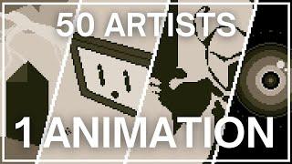 50 Artists Make 1 Pixel-Art Animation | Multi-Animator Project