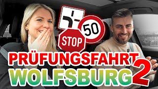 Prüfungsfahrt in Wolfsburg  Darauf achtet der Prüfer! Fahren in der Innenstadt l Fahrprüfung PKW 