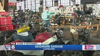 Kenny gets revved up at Skidmark Garage