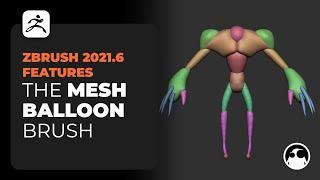 ZBrush 2021.6 Mesh Mask Balloon Brush