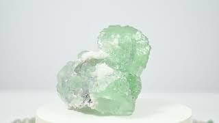 Wonderful rare Slime green summer ShangBao Fluorite with additional colors | Rare Crystal World