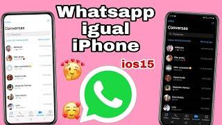 SAIU!WHATSAPP IGUAL IPHONE IOS 15 NO ANDROID 2022 *Atualizado*