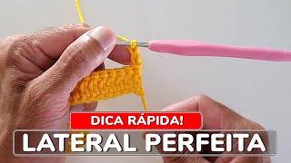 HOW TO MAKE the perfect crochet side? | Quick tip