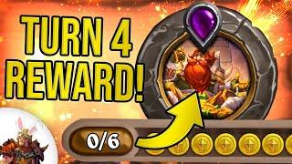 Quest REWARD on just TURN 4! | Hearthstone Battlegrounds