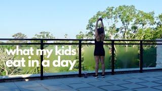 WHAT MY KIDS EAT IN A DAY | Hash Browns, Chicken Pesto Pasta with Peas, Cheesy Beef Tacos