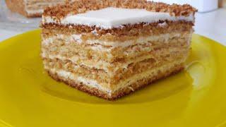 МЕДОВИК САМЫЙ ВКУСНЫЙ! МЕДОВЫЙ ТОРТ ТАЮЩИЙ во РТУ! ЗА 30 МИНУТ МЕДОВИК на СТОЛ!