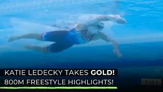 Katie Ledecky 800m Freestyle | Takes the Gold!