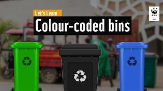 Spotted colour-coded bins around the office or in the shopping malls? Ever wondered why?