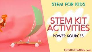 Power Sources STEM Activities for Kids | STEM for Kids | Engineering for Kids | Science for Kids