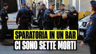 ULTIM’ORA SPARATORIA IN UN BAR: CI SONO 7 MORTI, ANCHE BAMBINI. È CACCIA AL KILLER