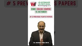 RIMC Crash Course for RIMC Entrance Exam December 2022 | Coaching for RIMC Entrance Exam