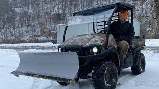 Plowing with the Kawasaki Mule