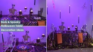 Dark & Spooky Halloween Table Decoration Ideas! | DIY | Tableclothsfactory.com