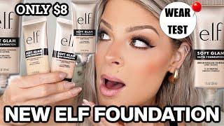 NEW ELF SOFT GLAM FOUNDATION | FIRST IMPRESSIONS AND WEAR TEST!!!! WOW IM SHOOK......| VALERIE PAC