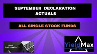 YIELDMAX DECLARATIONS ANNOUNCED ON SEP 5 EX DIV DATE SEP 6 PAYDATE SEP 9. mUST BUY BEFORE SEP 6