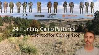 Best hunting camo for fall grassland forests. 24 Hunting Camo Patterns displayed for you to decide.